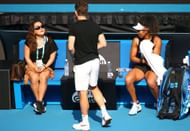 Naomi Osaka and her mother at the 2020 Australian Open: Previews - Source: Getty